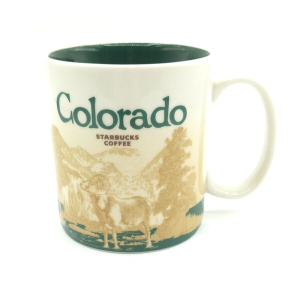 Starbucks Colorado Collector Mug 16 Oz With Mountain & Skier Design - Picture 5 of 6